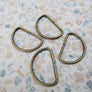 D-Ring - Made in Japan | Antique Gold & Nickel
