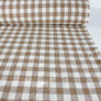Ampezzo - Wool Flannel | Almond Checkerboard