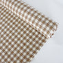 Ampezzo - Wool Flannel | Almond Checkerboard