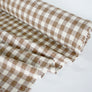 Ampezzo - Wool Flannel | Almond Checkerboard