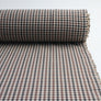 Clooney - Wool Stretch Suiting | Brown Gingham