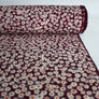 Wild Daisy - Polyester Crepe de Chine | Burgundy
