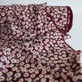 Wild Daisy - Polyester Crepe de Chine | Burgundy