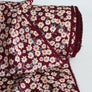 Wild Daisy - Polyester Crepe de Chine | Burgundy