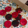 Dyed Agoya Shell Buttons | Pomegranate 25MM