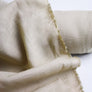 Emi - Slubbed Linen Voile | Alabaster #1 Remnant (1.7M)