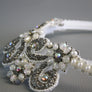 Vintage Pearl Embellished Head Piece #14
