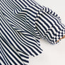 Stripe Lightning Jacquard - Cotton Knit | Navy Stripe Remnant (1.5M)