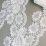 #79 Archival English Chantilly Lace - 16.5cm | Off-White