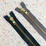 YKK 60cm Metal Zip | Indigo & Ash