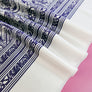 Paisley Print Silk Satin | Navy