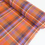 Madras Check - French Yarn Dyed Linen | Tangerine (LAST CUT - 1.5M)