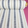 Simon - Striped Linen | Navy
