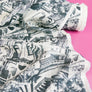 Amsterdam - Printed Viscose | Charcoal