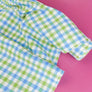 Maggie - Japanese Cotton | Lime Check