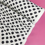 Hokkaido - Printed Seersucker Cotton | Black Polkadot