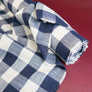 Babette - Checked Linen | Navy