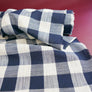 Babette - Checked Linen | Navy