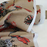 Lily - Printed Linen | Moccasin