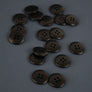 Italian Corozo Button 15MM | Black