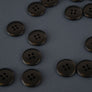 Italian Corozo Button 15MM | Black