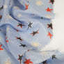 Juno - Printed Silk Chiffon | Baby Blue