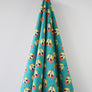 Valentia - Printed Stretch Cotton | Teal