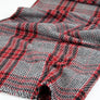 Mondrian - Houndstooth Plaid Wool | Scarlet