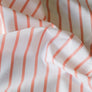 Amelie - Silk Cotton Stripe | Peach