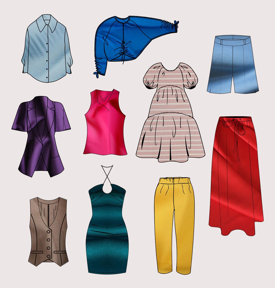 SS22/23 COLOUR CASTING Drapers Fabrics