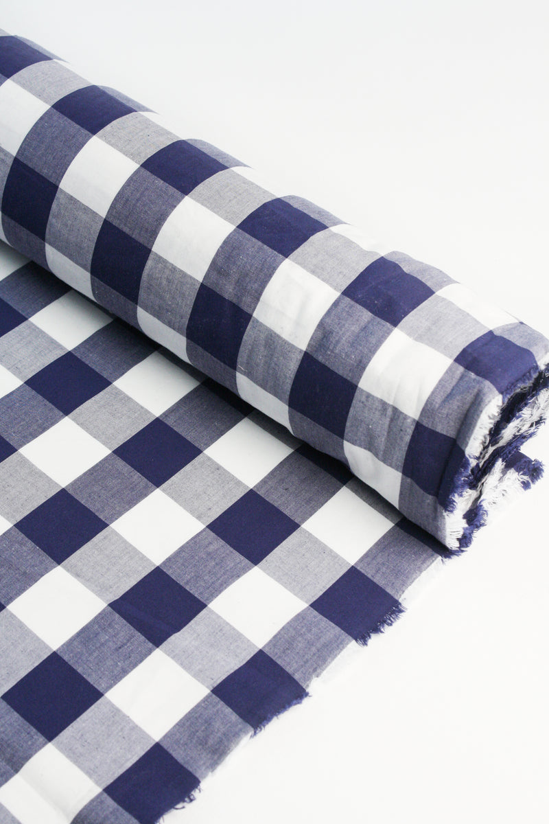 Ex-Designer Organic Cotton Voile | Tyrian Blue #2 – Drapers Fabrics