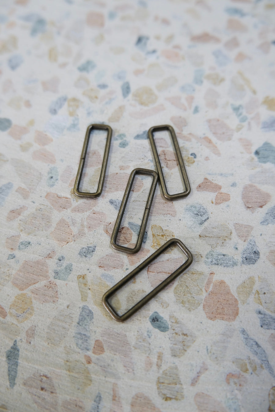 Rectangle Ring - Made in Japan | Antique Gold & Nickel