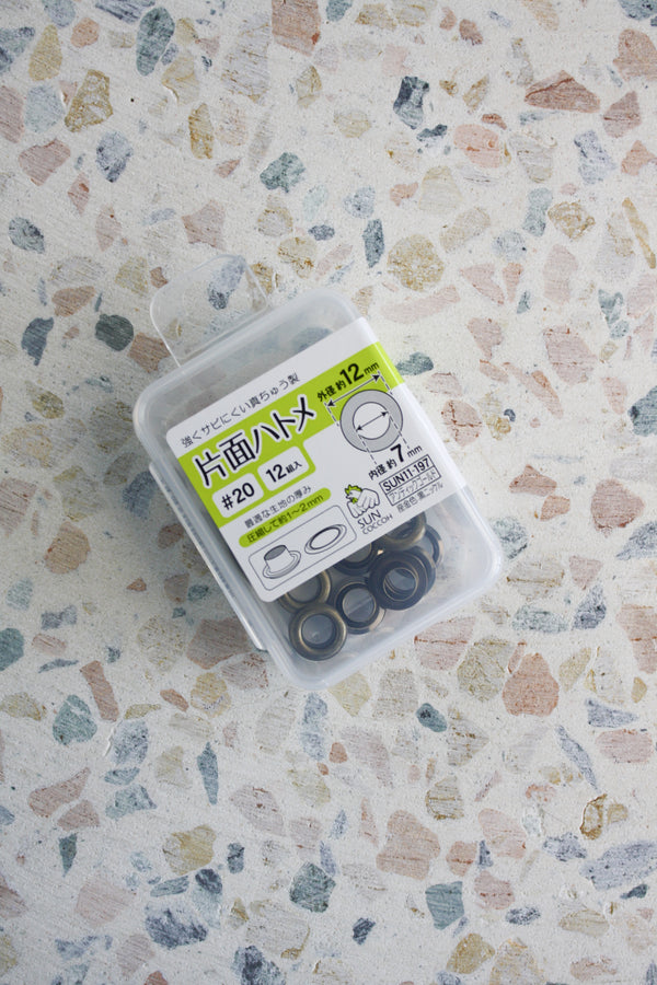 Japanese Metal Eyelets 7MM | Silver & Antique Gold