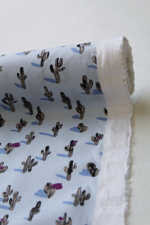 Arizona - Printed Cotton | Baby Blue LAST CUT (2.4M)