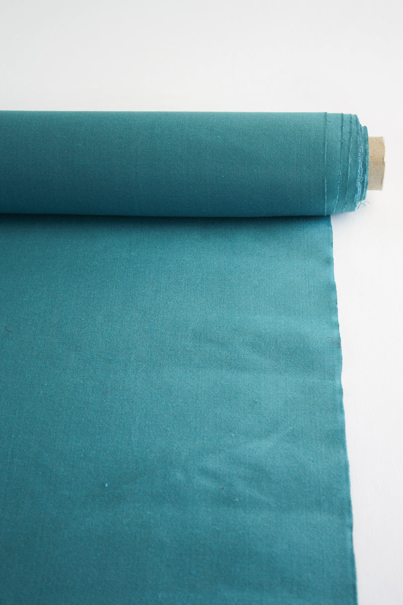 Archival Swiss Silk Tussah | Teal – Drapers Fabrics