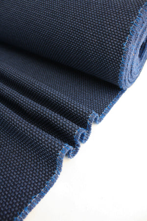 Ex-Designer New Zealand Wool Bouclé | Two-Tone Blueberry