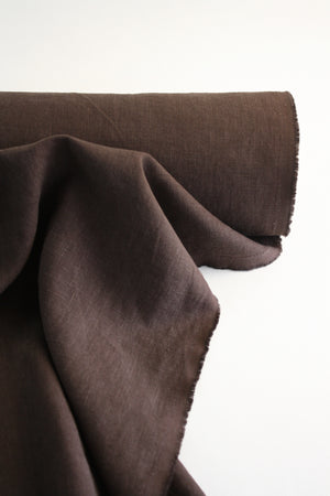 Jill - Crosshatch Heavyweight Linen | Cocoa #4