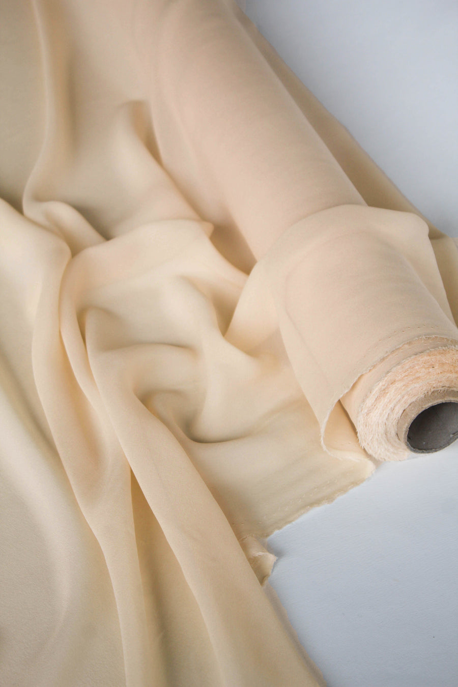 Italian Silk Georgette | Custard