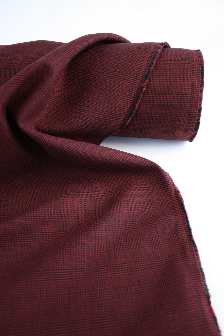 Edward - High Stretch Cotton Suiting | Mahogany