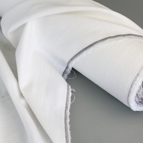 Tobias - Stretch Linen | Chalk (LAST CUT - 1.6M)