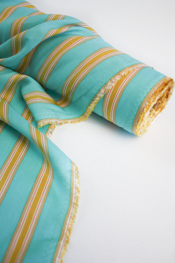 Zinnia - Printed Viscose | Green Tea