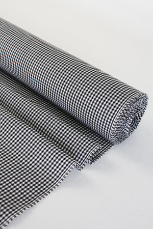 Kevvie  - Cotton Oxford Shirting | Black