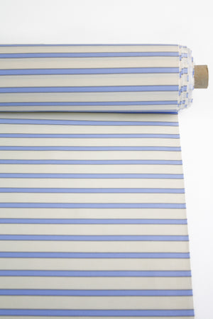 Archival Italian Striped Sateen | Baby Blue