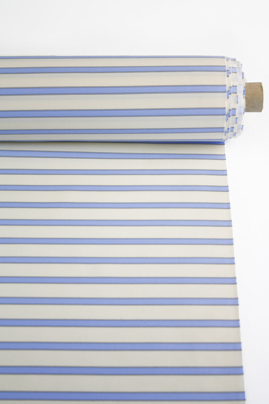 Archival Italian Striped Sateen | Baby Blue