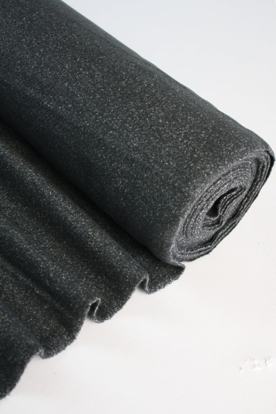 Double Faced Boiled Wool | Granite