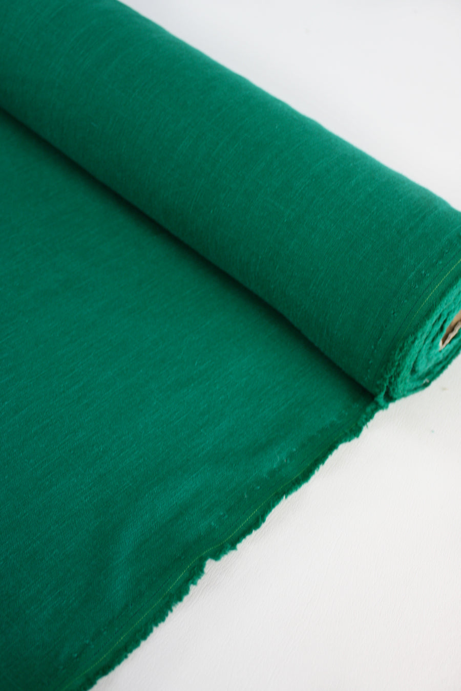 Jillian - Italian Crosshatch Linen | Emerald