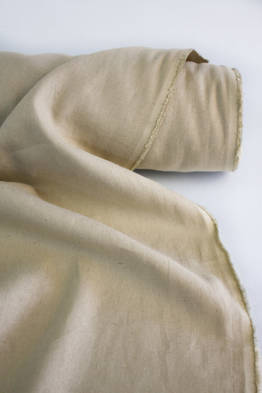 Hallie - Italian Herringbone Linen | Taupe