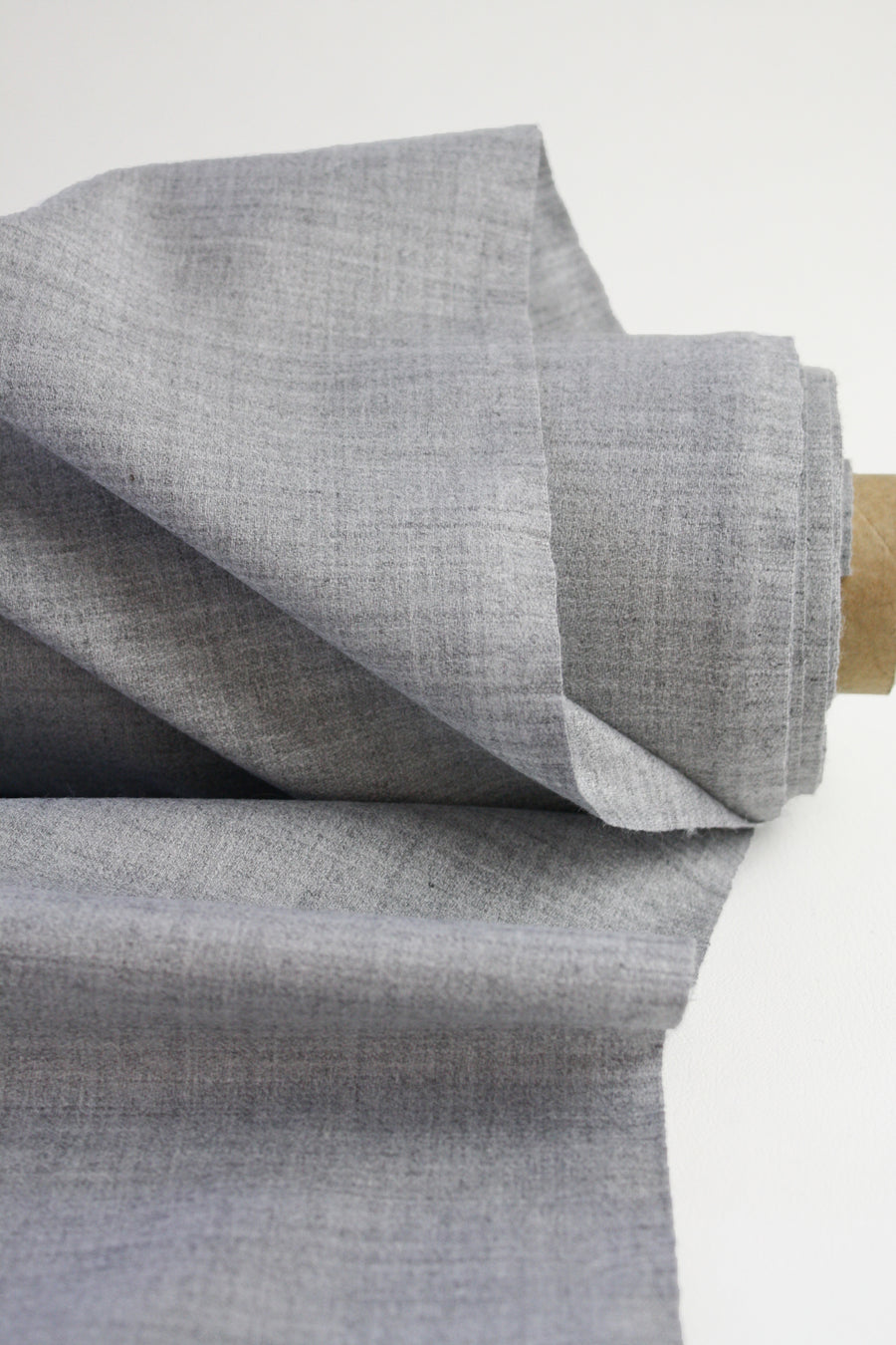 Wool Crepe Suiting | Grey #3