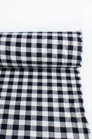 Classic Gingham - Linen Cotton Check | Navy