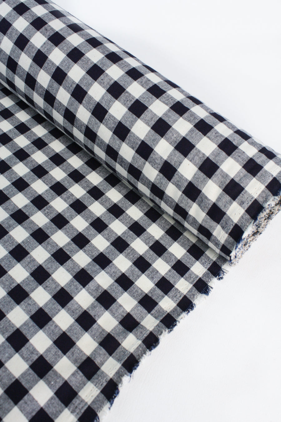 Classic Gingham - Linen Cotton Check | Navy